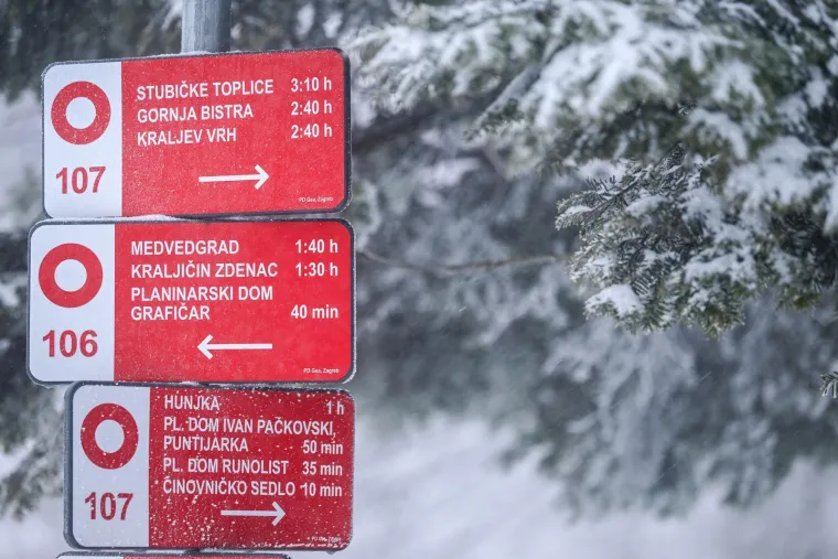 Bajkovite prizore na Sljemenu ometa vjetar: Žičara ne vozi, ali najstrastveniji skija&scaron;i su gore