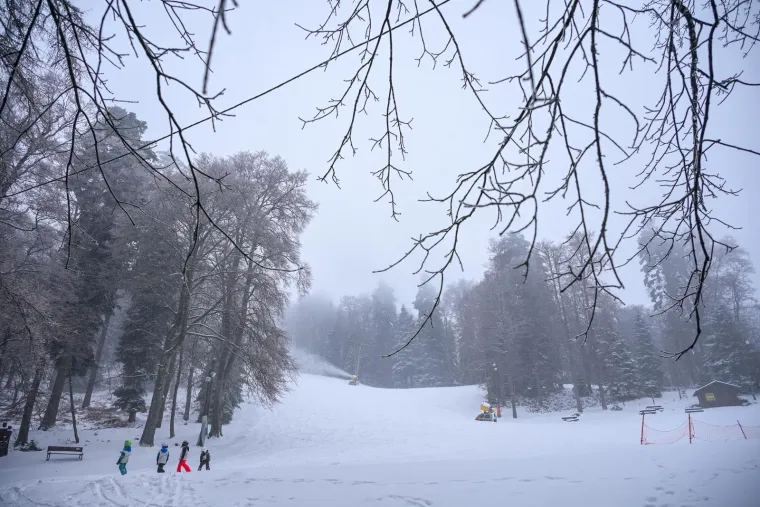 Bajkovite prizore na Sljemenu ometa vjetar: Žičara ne vozi, ali najstrastveniji skija&scaron;i su gore