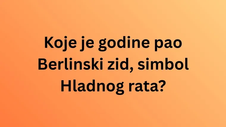 Je li ovo najteži kviz općeg znanja? Rije&scaron;i ga i doznaj