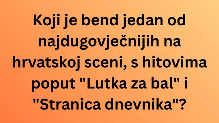 Ako si pravi roker, sigurno će&scaron; znati točno odgovoriti na ova pitanja o hrvatskim bendovima