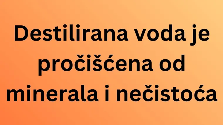 Znate li ba&scaron; sve o vodi? Pazite jer su pitanja dosta zahtjevna i lako se poskliznuti