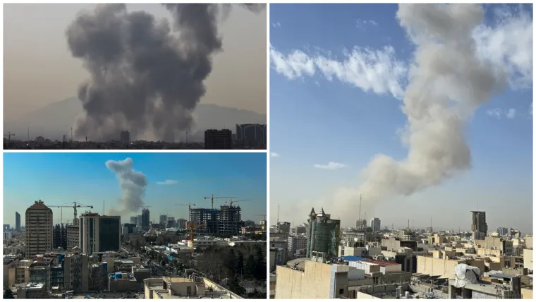 Gusti dim diže se nad Teheranom: Objavljene prve fotografije grada pod napadom Izraela i SAD-a