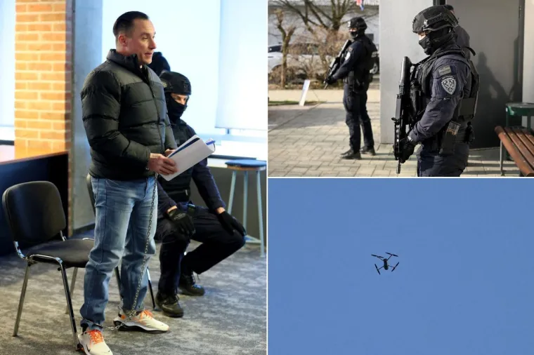 Zalizana kosa i pogled hladnokrvnog ubojice: 'Sisačkog monstruma' na sud doveli do zuba naoružani policajci