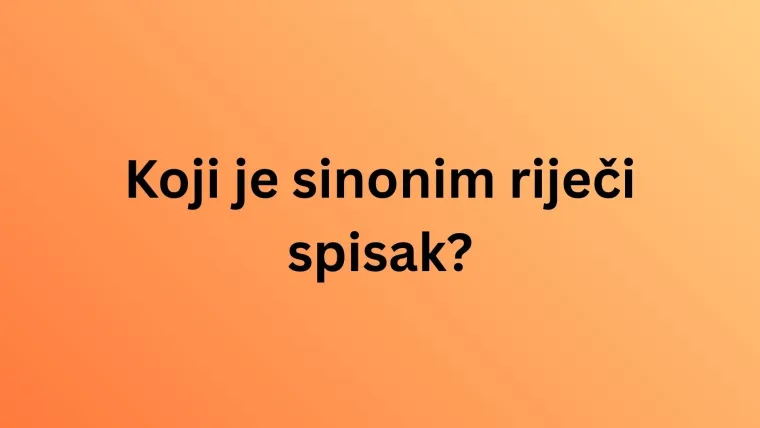 Ako zna&scaron; &scaron;to su sinonimi i antonimi, bez gre&scaron;ke će&scaron; rije&scaron;iti ovaj kviz