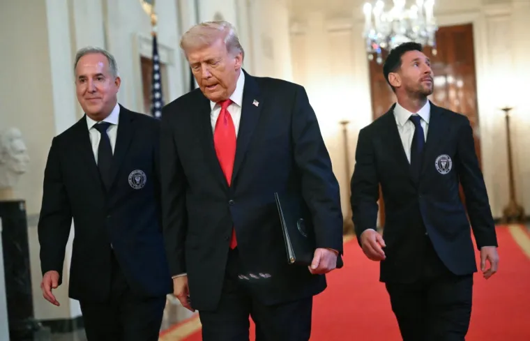 Ovo morate vidjeti! Messi posjetio Trumpa u Bijeloj kući: Neki izrazi lica su komični