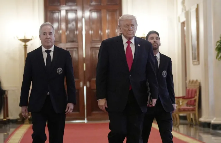 Ovo morate vidjeti! Messi posjetio Trumpa u Bijeloj kući: Neki izrazi lica su komični