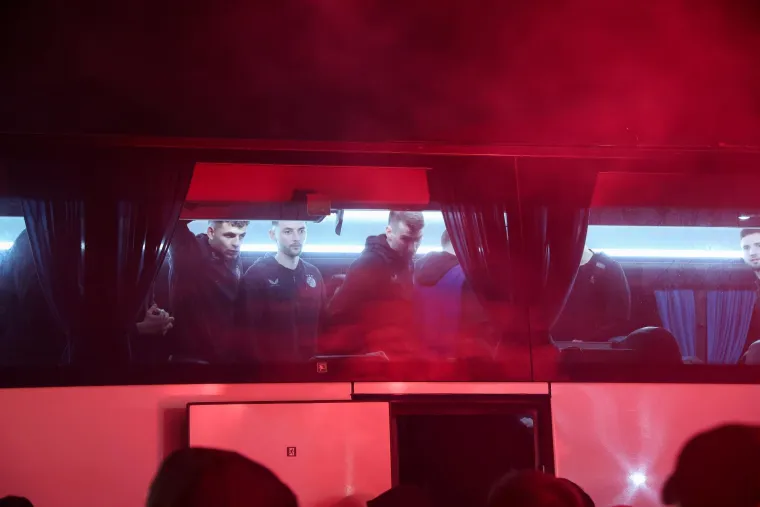 Simpatizeri Dinama dočekali igrače nakon velike pobjede na Poljudu