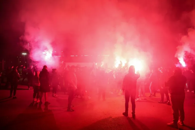 Simpatizeri Dinama dočekali igrače nakon velike pobjede na Poljudu