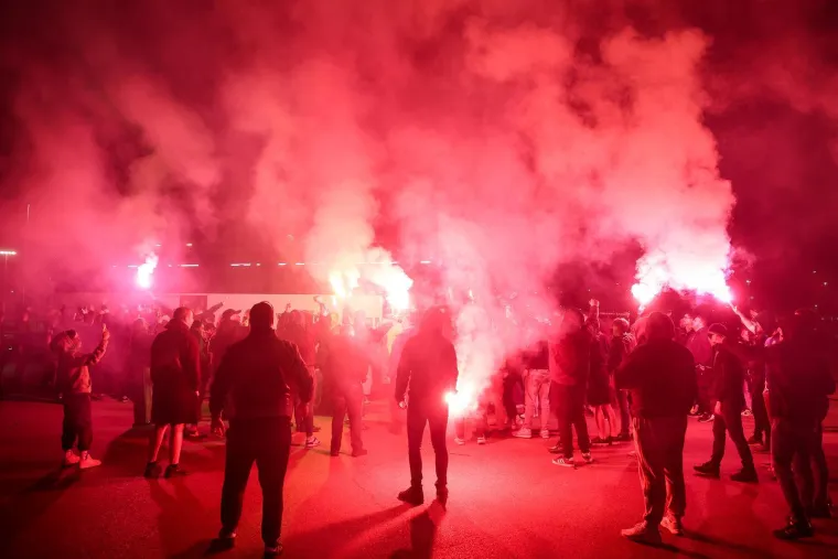 Simpatizeri Dinama dočekali igrače nakon velike pobjede na Poljudu