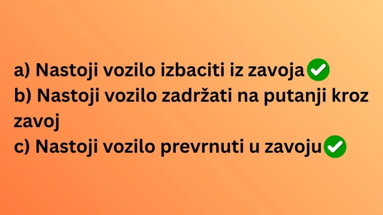Svaki vozač mora imati sve točne odgovore na najlak&scaron;im pitanjima iz prometnih propisa