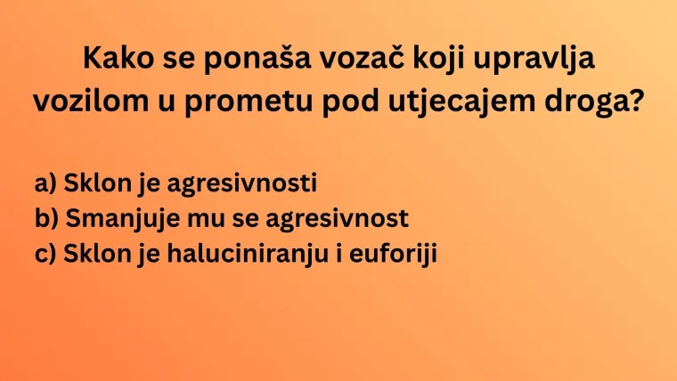 Svaki vozač mora imati sve točne odgovore na najlak&scaron;im pitanjima iz prometnih propisa