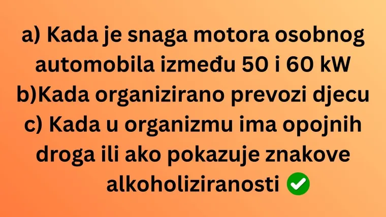 Svaki vozač mora imati sve točne odgovore na najlak&scaron;im pitanjima iz prometnih propisa