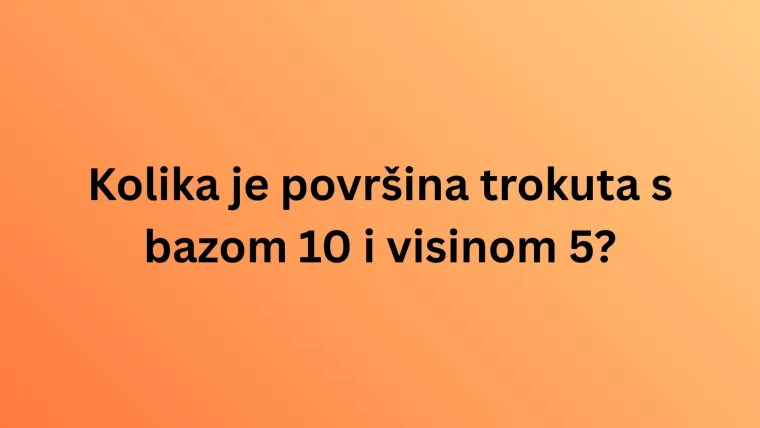 Ako misli&scaron; da zna&scaron; matematiku, oku&scaron;aj se na te&scaron;kim pitanjima, ali pazi jer se lako poskliznuti