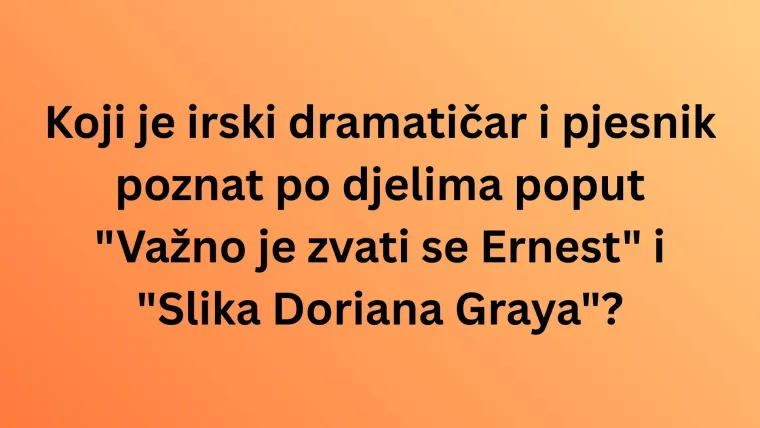 Oku&scaron;aj znanje na pitanjima o Irskoj, ali pazi jer nisu lagana kao &scaron;to misli&scaron;