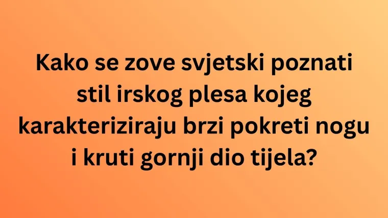Oku&scaron;aj znanje na pitanjima o Irskoj, ali pazi jer nisu lagana kao &scaron;to misli&scaron;