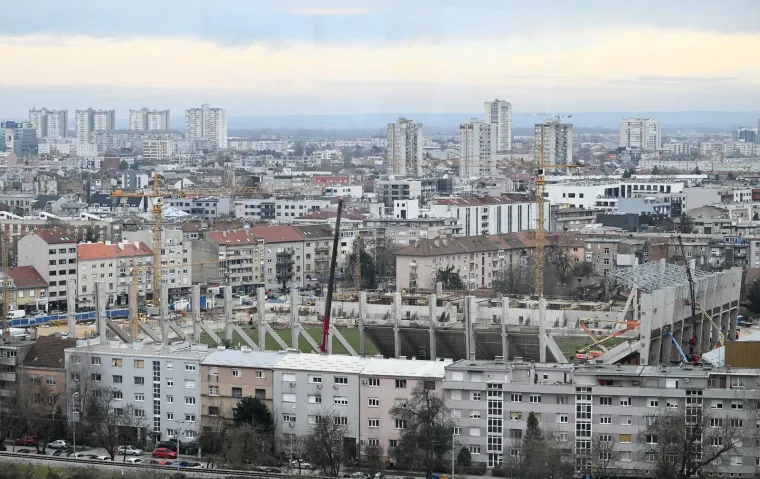 Niče krov na stadionu u Kranjčevićevoj! Ovako nastaje najmoderniji stadion u Hrvatskoj