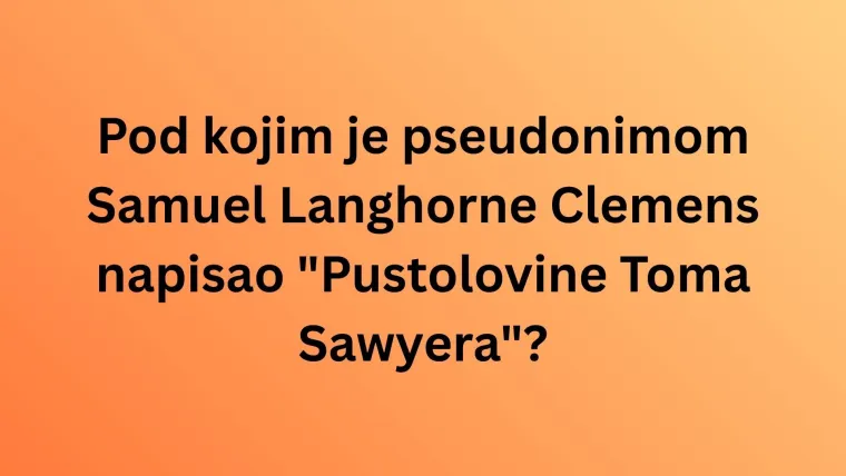 Dokaži da zna&scaron; tko su autori najpoznatijih djela svjetske književnosti