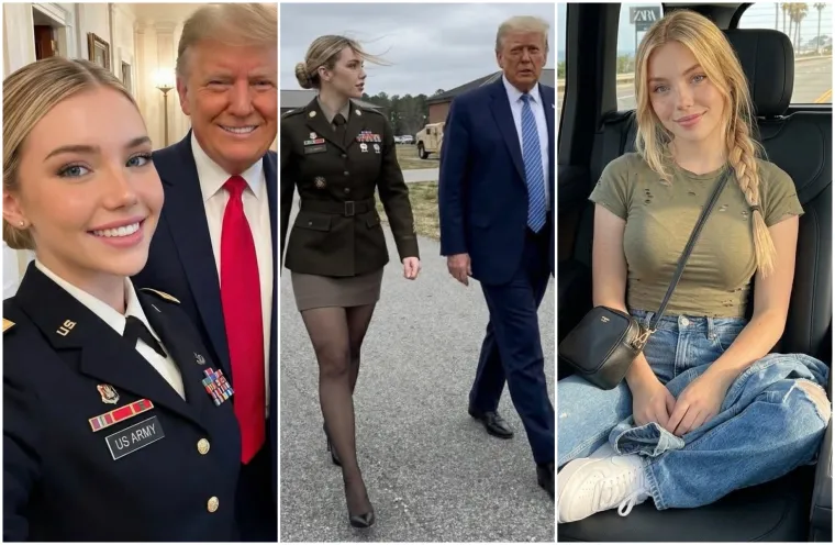 Svima je upala u oko lijepa vojnikinja koja korača uz Trumpa, istina o njoj itekako je uznemirujuća