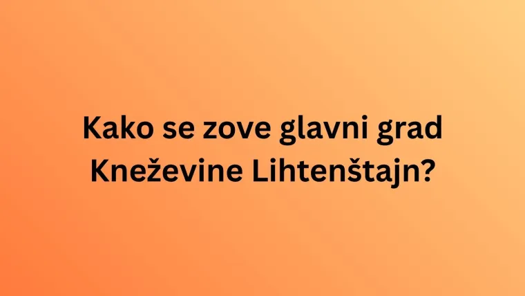 Znate li koji su glavni gradovi ovih država Europe? Iskaži se kao stručnjak na ovom kvizu