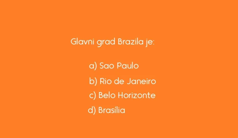 Nevjerojatno je koliko ljudi ne zna glavne gradove ovih država, nemoj nas i ti razočarati