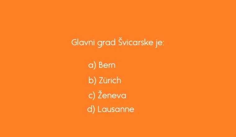 Nevjerojatno je koliko ljudi ne zna glavne gradove ovih država, nemoj nas i ti razočarati