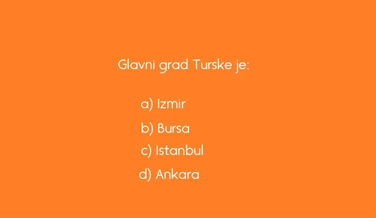 Nevjerojatno je koliko ljudi ne zna glavne gradove ovih država, nemoj nas i ti razočarati