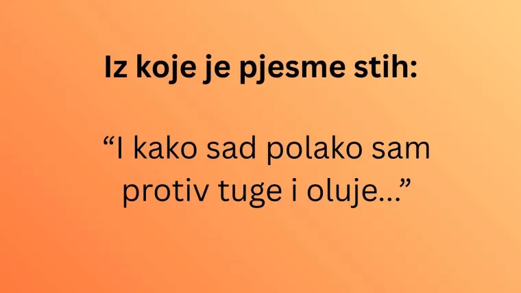 Može&scaron; li prepoznati hitove Prljavog kazali&scaron;ta po jednom stihu? Mora&scaron; imati barem deset točnih