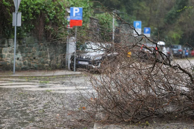 Ovo je Zagreb u petak ujutro: Polomljena stabla, i&scaron;čupani krovovi, sru&scaron;eni stupovi, skele...
