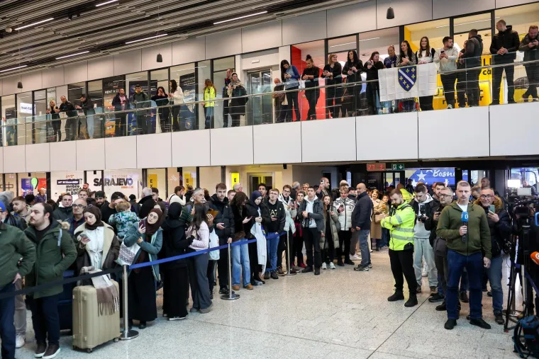 Pogledajte kako su navijači BiH dočekali Džeku i ostale heroje