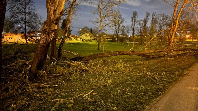 Oluja 'počupala' Bundek: Pogledajte &scaron;to je ostalo od omiljenog zagrebačkog parka