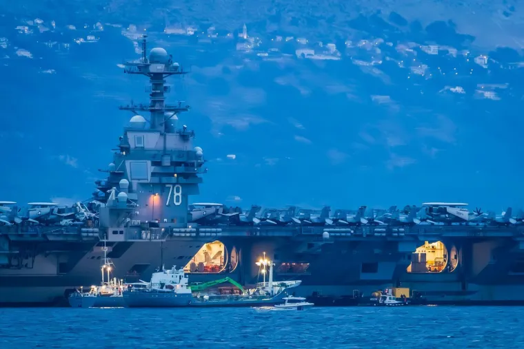 Fascinantni novi prizori američke grdosije u Splitu: Pogledajte tu veličinu u odnosu na grad