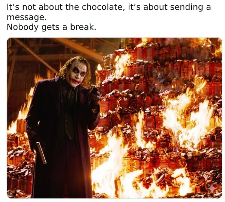 Jo&scaron; se ne zna tko je jamio 12 tona KitKata, zafrkanti napravili urnebesan popis osumnjičenih