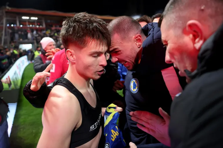 Pogledajte lica Talijana u Zenici nakon dramatičnog raspleta i kako je Džeko izgledao