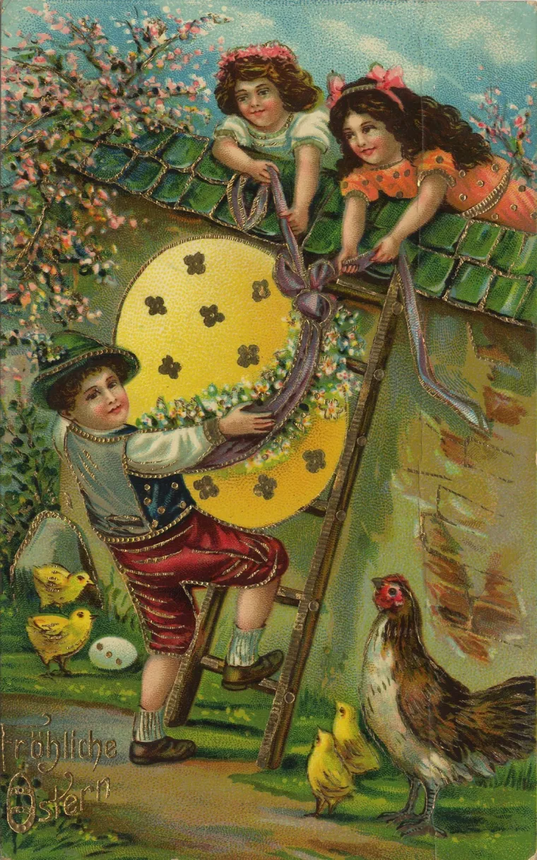 Sjećate li se starih uskrsnih razglednica? Ove su iz doba na&scaron;ih pradjedova, evo kako su izgledale