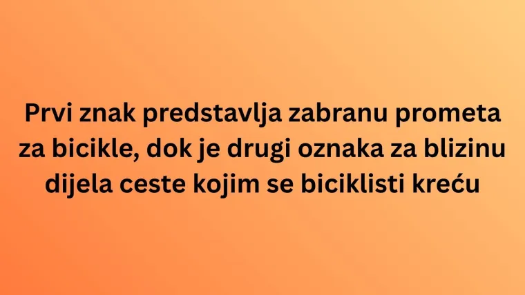 Mnogi vozači ne znaju razliku među ovim prometnim znakovima: Dokaži da nisi jedan od njih
