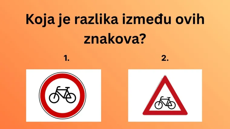 Mnogi vozači ne znaju razliku među ovim prometnim znakovima: Dokaži da nisi jedan od njih