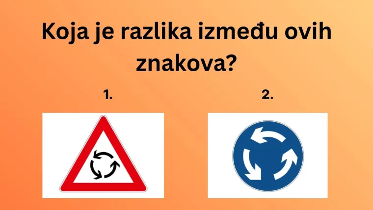 Mnogi vozači ne znaju razliku među ovim prometnim znakovima: Dokaži da nisi jedan od njih