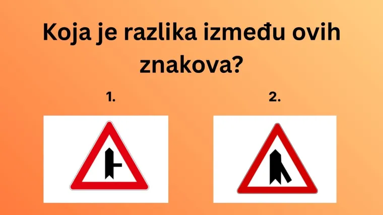 Mnogi vozači ne znaju razliku među ovim prometnim znakovima: Dokaži da nisi jedan od njih