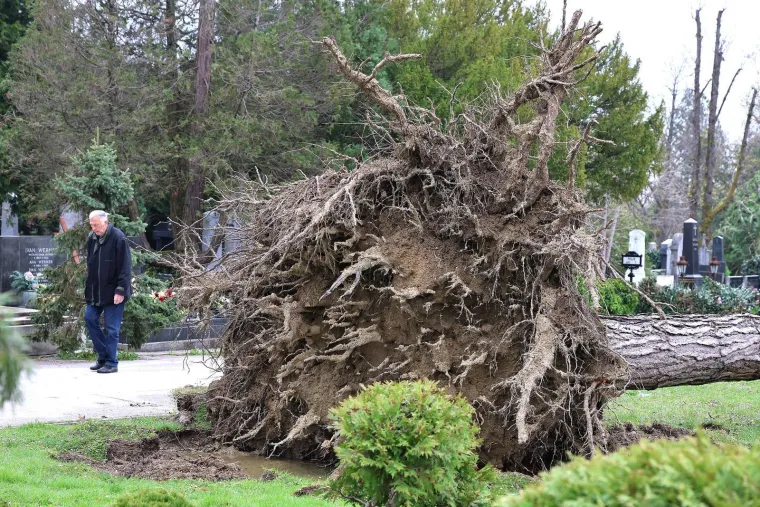 Uni&scaron;teni spomenici i neprepoznatljiv Mirogoj nakon oluje: Toma&scaron;ević najavio pomoć građanima
