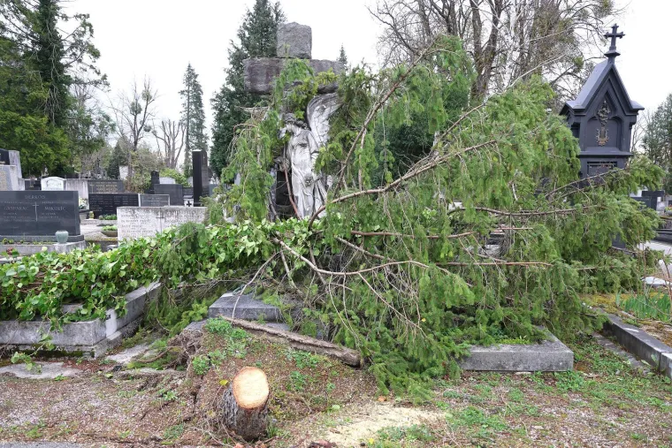 Uni&scaron;teni spomenici i neprepoznatljiv Mirogoj nakon oluje: Toma&scaron;ević najavio pomoć građanima