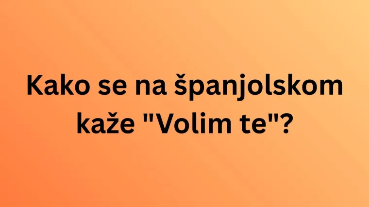 Čak i ako nisi stručnjak za jezike, ne&scaron;to &scaron;panjolskog će&scaron; u kvizu znati makar iz sapunica