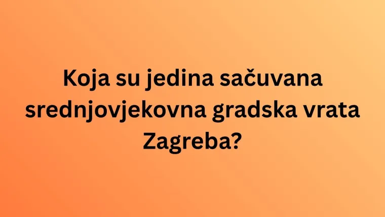 Svaki stanovnik Zagreba trebao bi znati ove osnovne činjenice, nemoj razočarati