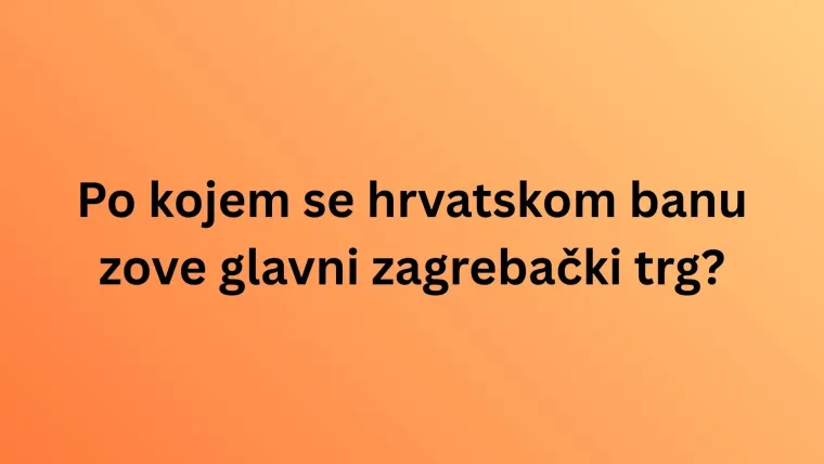 Svaki stanovnik Zagreba trebao bi znati ove osnovne činjenice, nemoj razočarati