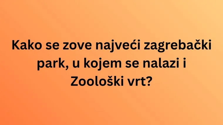 Svaki stanovnik Zagreba trebao bi znati ove osnovne činjenice, nemoj razočarati