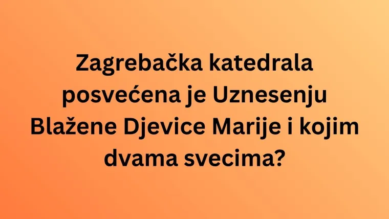 Svaki stanovnik Zagreba trebao bi znati ove osnovne činjenice, nemoj razočarati