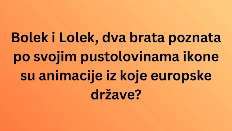 Ovi crtići obilježili su na&scaron;e djetinjstvo, zna&scaron; li iz kojih zemalja potječu?