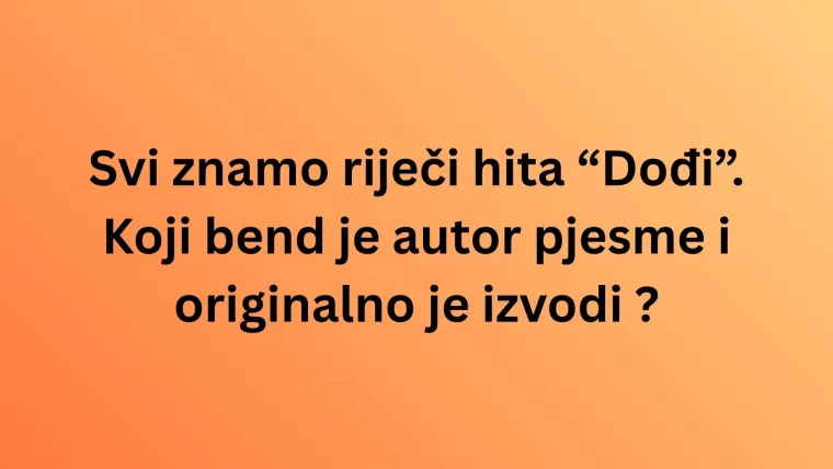 Jakov Jozinović rado izvodi ove hitove, da vidimo znate li kome zapravo pripadaju