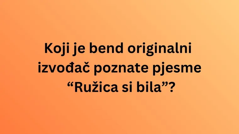 Jakov Jozinović rado izvodi ove hitove, da vidimo znate li kome zapravo pripadaju
