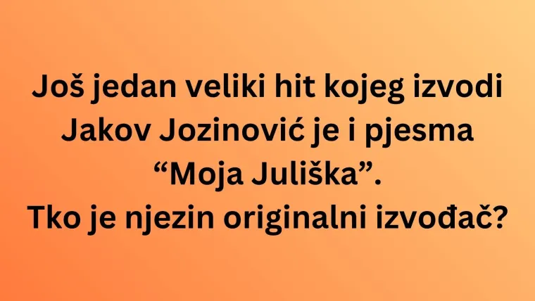 Jakov Jozinović rado izvodi ove hitove, da vidimo znate li kome zapravo pripadaju