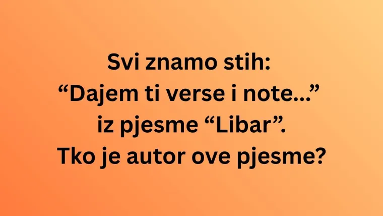 Jakov Jozinović rado izvodi ove hitove, da vidimo znate li kome zapravo pripadaju